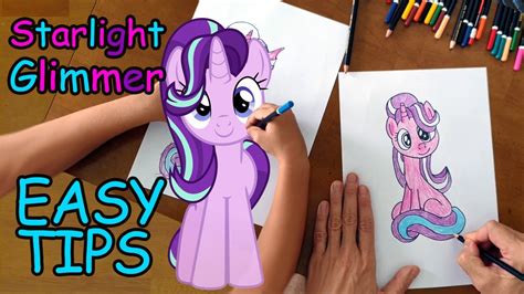 🌈 How to DRAW Starlight Glimmer from My Little Pony! 🌈 Easy & Fun Tips ...