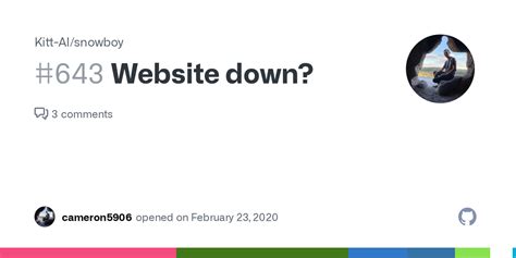 Website down? · Issue #643 · Kitt-AI/snowboy · GitHub