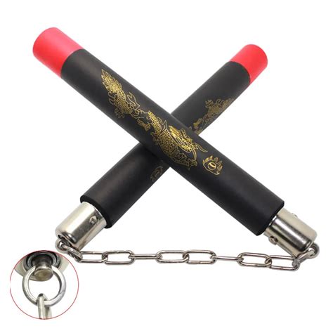 Aliexpress.com : Buy Hot Martial Arts Foam Nunchucks Bruce Lee Nunchaku Dragon Pattern Black For ...