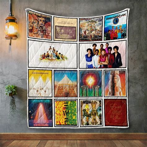 Earth, Wind & Fire Album Covers Quilt Blanket - Dreamrooma