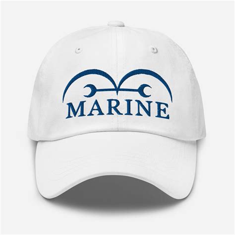 One Piece Marine Embroidered Dad Hat Cap Anime Hat Kaigun - Etsy