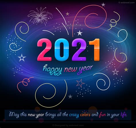 50 Best New Year Greeting card designs from top designers - 2021 | Part 2