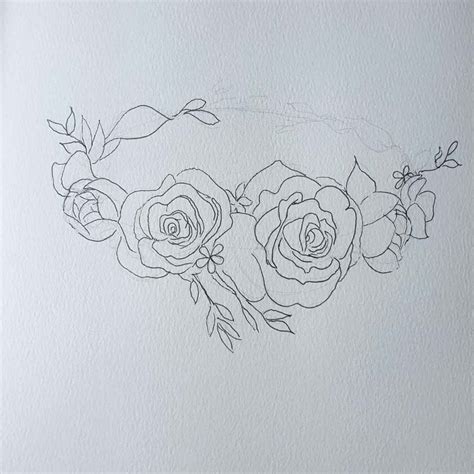 Flower Crown Drawing | How to Draw a Delicate Flower Crown in 12 Steps - Artsydee - Drawing ...