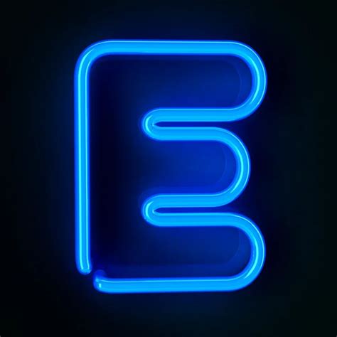 Neon Sign Letter E — Stock Photo © creisinger #8808731