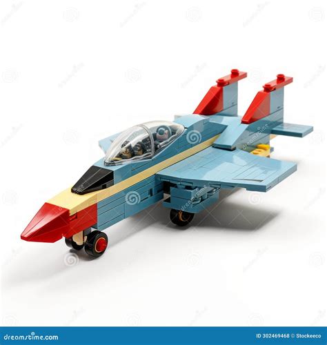 Toy Style Lego Fighter Jet with Hyper-realistic Details Stock ...