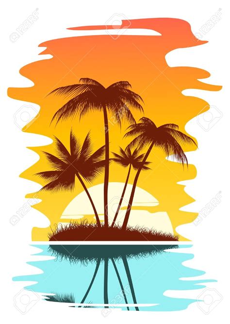 Beach Sunset Clipart | Free download on ClipArtMag