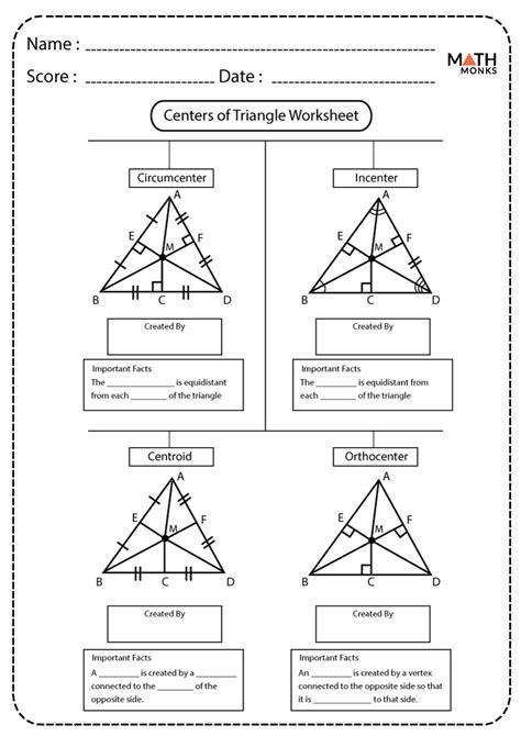 Incenter of a Triangle – Definition, Properties, Construction, Formula