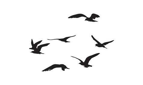 Flying Birds Silhouette 14894240 Vector Art at Vecteezy