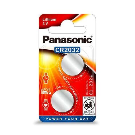 Panasonic CR-2032PG2BW 2-Pack CR2032 Lithium Coin Battery