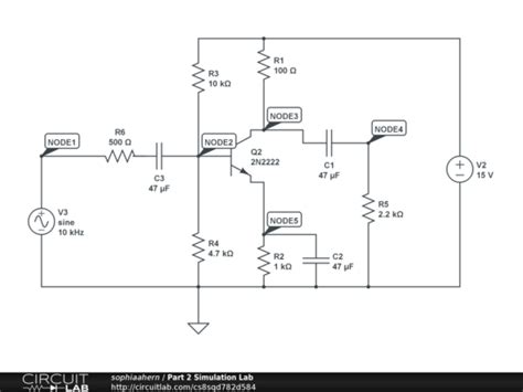 Part 2 Simulation Lab - CircuitLab