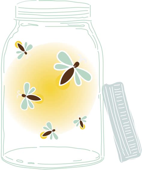 Firefly clipart jar sketch, Firefly jar sketch Transparent FREE for ...