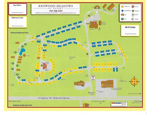 Park Map | Redwood Meadows RV Resort