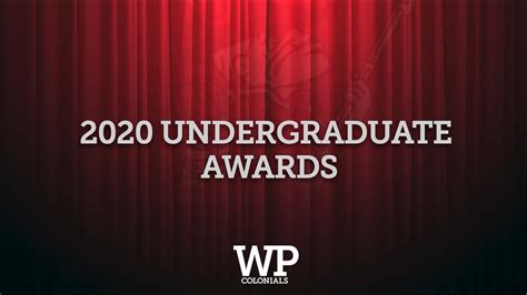 2020 WPHS Undergraduate Awards - YouTube