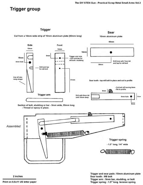 Sten Gun Blueprints