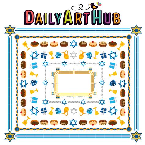 Hanukkah Frames Clip Art Set – Daily Art Hub – Free Clip Art Everyday