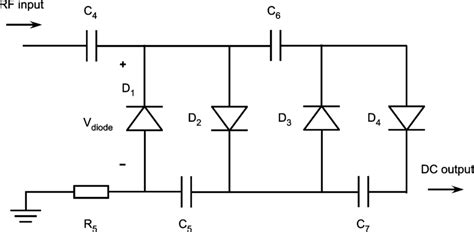 Two-stage voltage doubler as rectifier with high input impedance. | Download Scientific Diagram