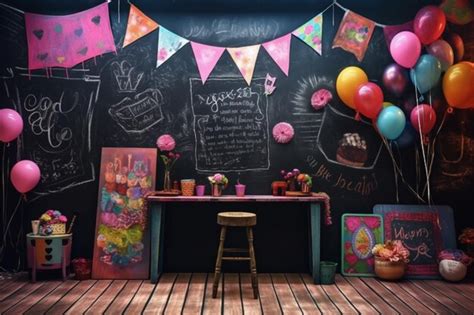 Premium AI Image | A room with a chalkboard that says'the chocolate room