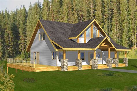 Mountain Home Plan with Drive-Under Garage - 35313GH | Architectural Designs - House Plans