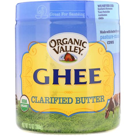 Organic Valley, Organic, Ghee, Clarified Butter, 13 oz (368 g) - iHerb