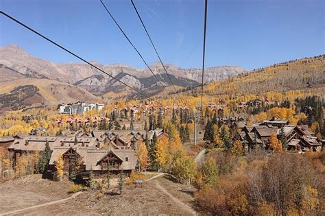 Mountain Village Ski Resort in fall - The World on my Necklace