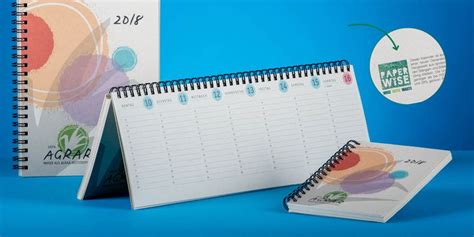 Eco-friendly, socially responsible, stationery made from PaperWise for Zettler Calendar. Durable ...