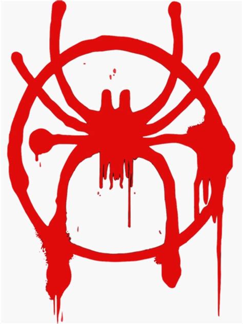 "miles morales logo " Sticker for Sale by amperstancez | Redbubble