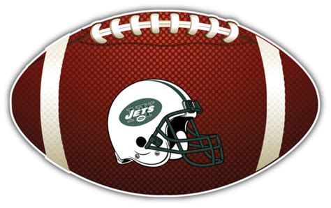 New York Jets Helmet NFL Logo Ball Car Bumper Sticker Decal - 3'',5'',6''or 8'' | eBay