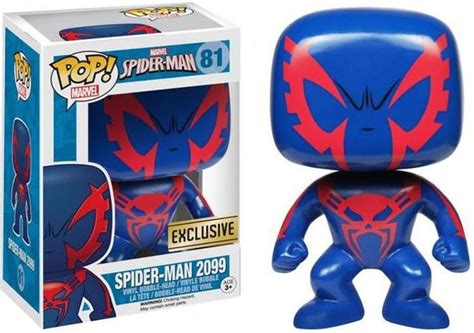 Funko Spider-Man POP Marvel Spider-Man 2099 Exclusive Vinyl Bobble Head 81 - ToyWiz