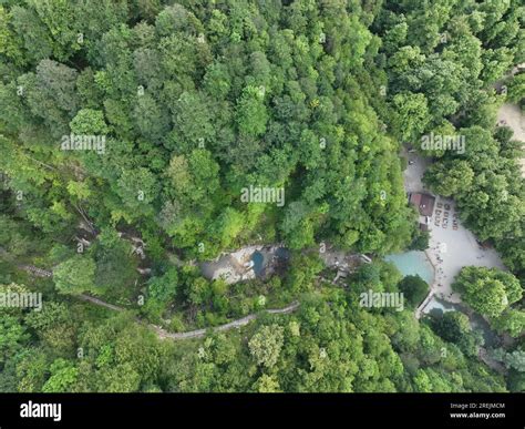 aerial view the waterfall Stock Photo - Alamy