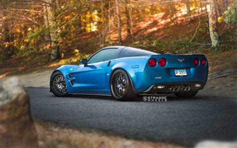 Chevrolet Corvette C6 ZR1 Blue Strasse SV8 Signature Wheel | Wheel Front