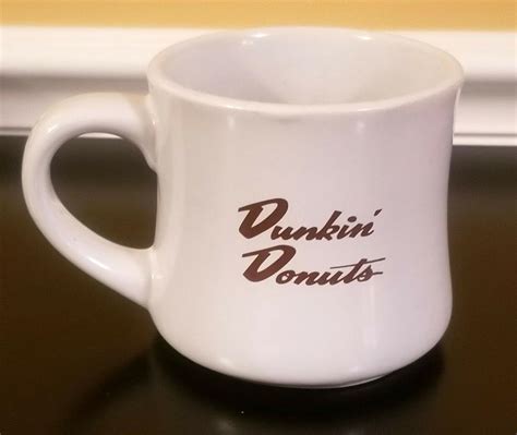 Vintage Dunkin Donuts Donut Man Logo Ceramic Coffee Mug 12oz | #2059935031