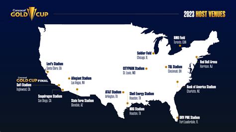 2023 Gold Cup stadiums revealed, including 4 new venues