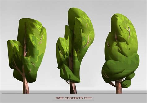 Tree concepts style research, Ulysse Verhasselt | Environment concept ...