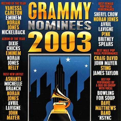 2003 Grammy Nominees (2003, CD) | Discogs