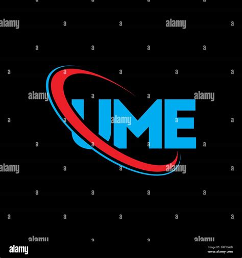 UME logo. UME letter. UME letter logo design. Initials UME logo linked with circle and uppercase ...