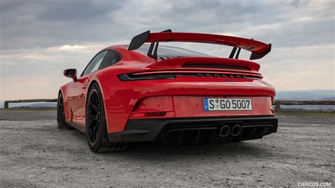 Porsche 911 GT3 | 2022MY (Color: Guards Red) | Rear Three-Quarter