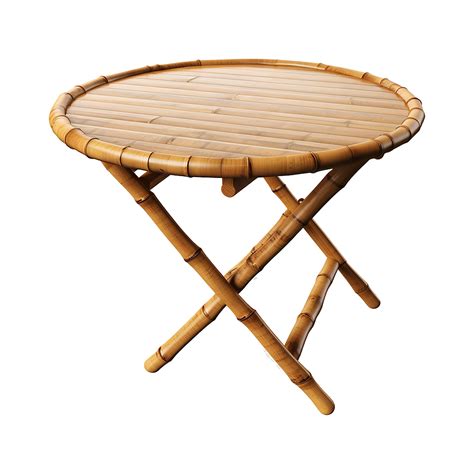 AI generated Bamboo table isolated on transparent background 41856503 PNG
