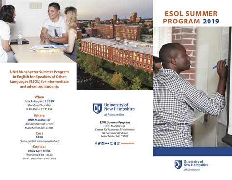 UNH Manchester Offering ESOL Summer Program | Welcoming New Hampshire