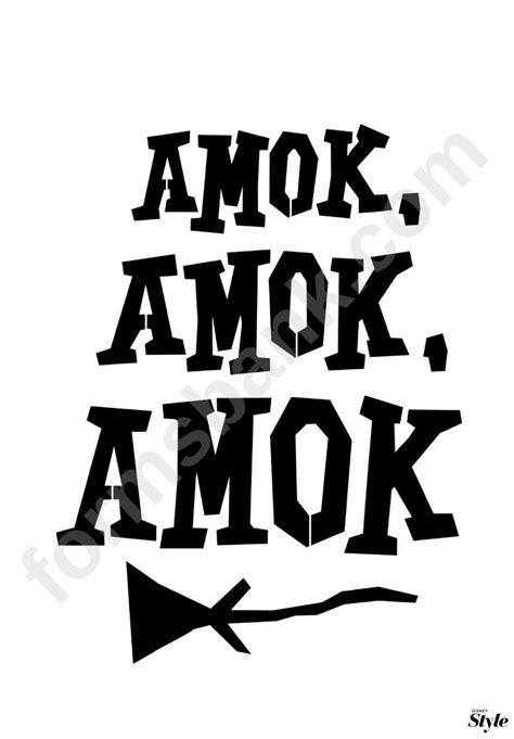 Looking for a Amok Amok Amok Poster Template? Download it for free ...