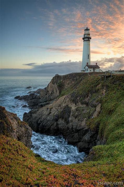 Pigeon Point Lighthouse at Sunset Photograph by Adam Romanowicz