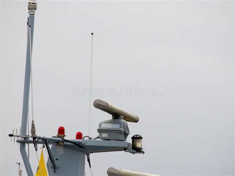 Detail of a Fishing Boat Radar in a Harbour Stock Image - Image of ...