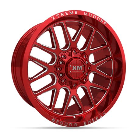 Red Rims | Custom Red Milled Wheels for Car, Truck & Jeep