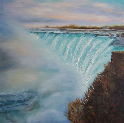 niagara falls | Original landscape painting, Landscape paintings, Landscape