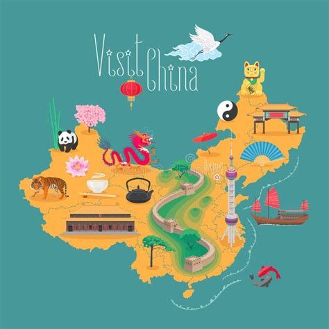 China Landmarks Map