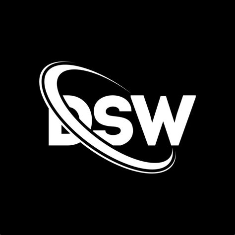 DSW logo. DSW letter. DSW letter logo design. Initials DSW logo linked with circle and uppercase ...