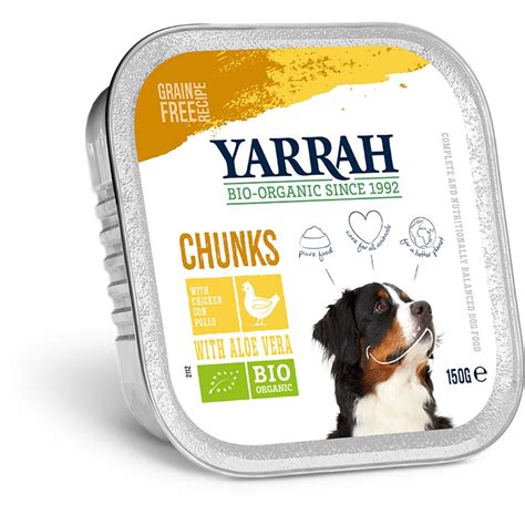 Yarrah Organic Dog Food - Chicken Chunks With Aloe Vera 150g - Yarrah