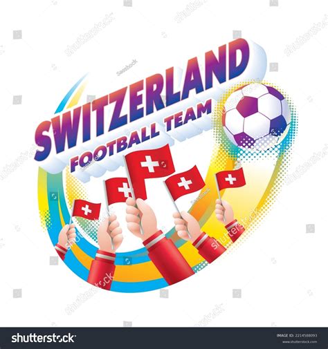 Switzerland Football Team Masthead Logo National Stock Vector (Royalty Free) 2214588093 ...