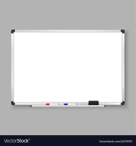 Empty whiteboard Royalty Free Vector Image - VectorStock