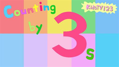 Counting by 3s - YouTube