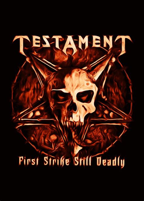 'Testament band' Poster, picture, metal print, paint by supergaff ...